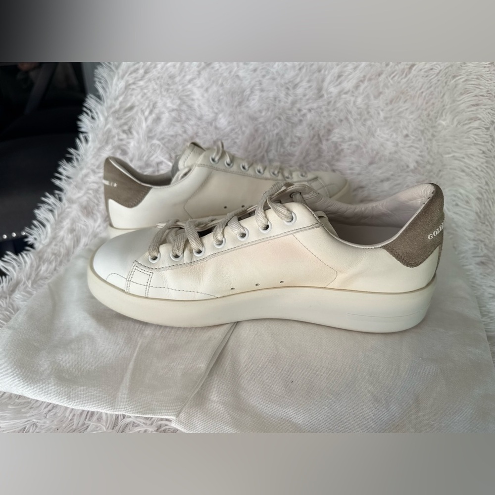 Golden Goose Women's White Pure Star Vegan Low-Top Sneaker - Picture 6 of 15